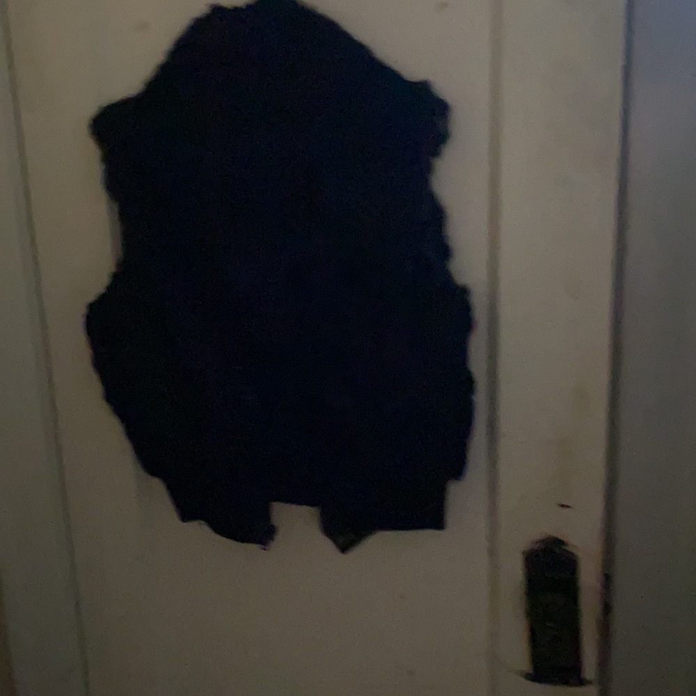 Black fur vest by Knoles Carter est. 1988